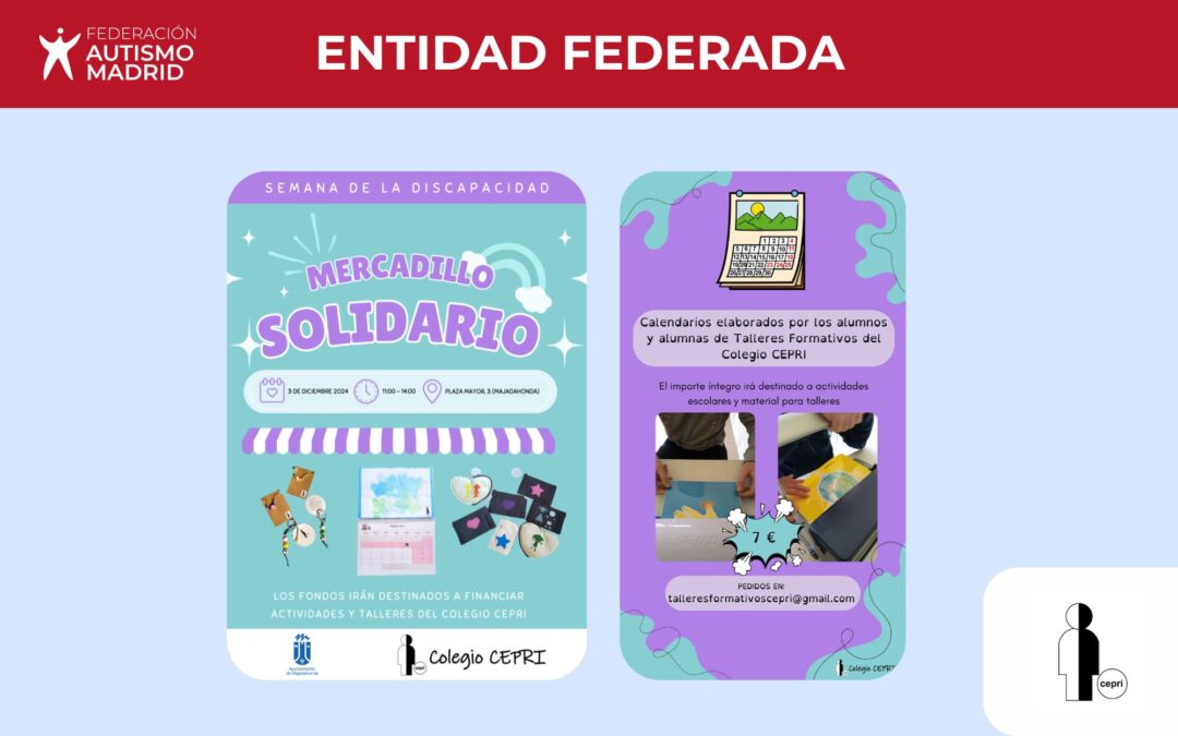 Mercadillo solidario 2024 del Colegio CEPRI