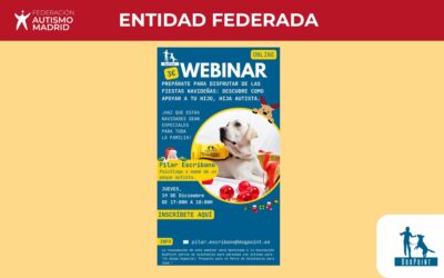 Webinar de la Asociación Dogpoint: «Prepárate para disfrutar de las fiestas navideñas. Descubre cómo apoyar a tu hijo/a autista»