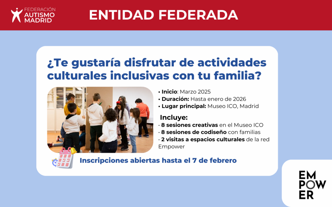 Nueva convocatoria de Empower Parents en el Museo ICO para familias con niños y niñas con autismo