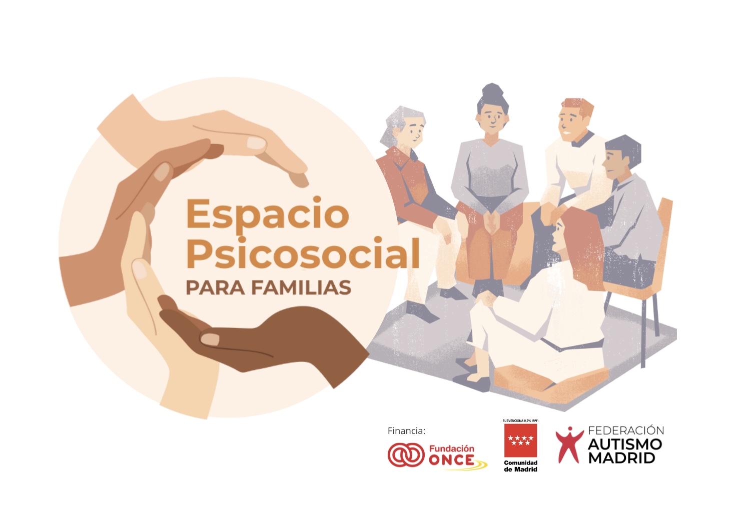 Cartel Espacio Psicosocial. Federación Autismo Madrid