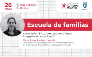 Imagen Escuela de Familias: Ansiedad y TEA