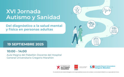 ¡Reserva la fecha! – 19 de septiembre – XVI Jornada Autismo y Sanidad