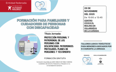 La Asociación ConcienciaTEA organiza una formación sobre protección personal y patrimonial de las personas con discapacidad