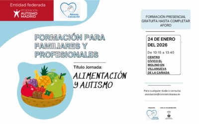 La Asociación ConcienciaTEA organiza una formación para familiares, cuidadores y profesionales sobre «Alimentación y Autismo»