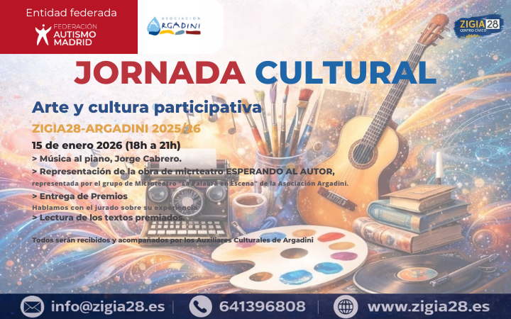 La Asociación Argadini y Zigia28 organizan una jornada cultural el próximo 15 de enero