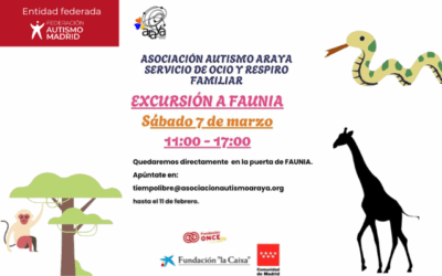 La Asociación Autismo Araya organiza una excursión a Faunia el 7 de marzo