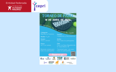 Torneo de pádel solidario a favor del Colegio CEPRI el próximo 18 de abril